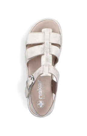 Rieker Metallic Strappy Sandal