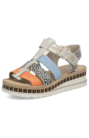 Rieker Multi Coloured Strap Sandal
