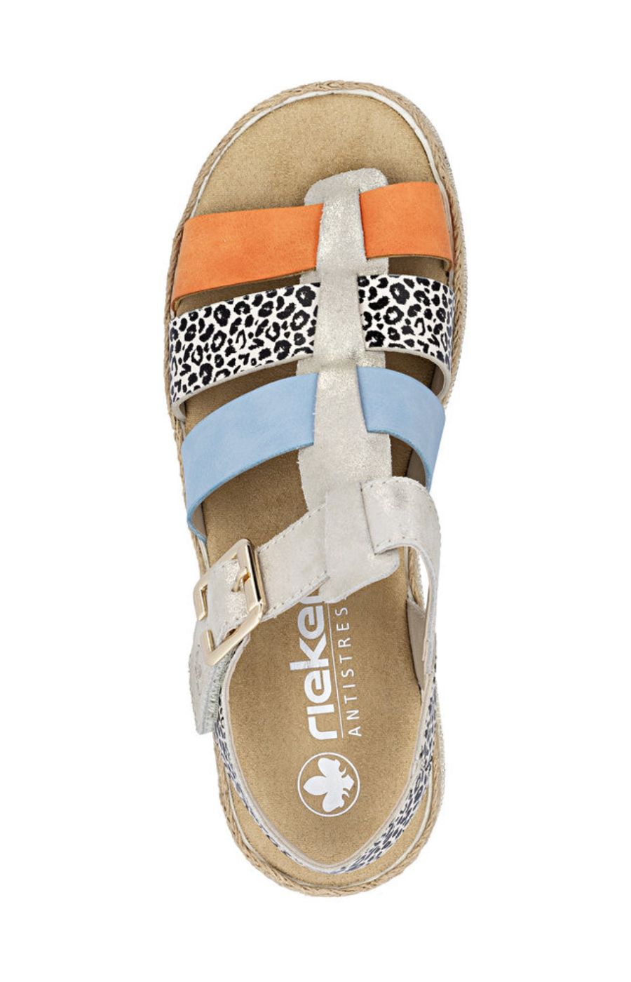Rieker Multi Coloured Strap Sandal 