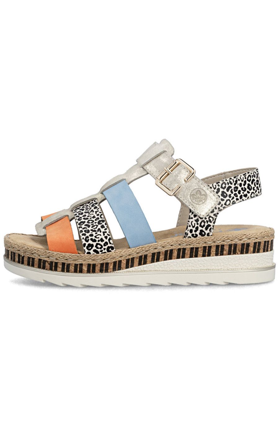 Rieker Multi Coloured Strap Sandal 