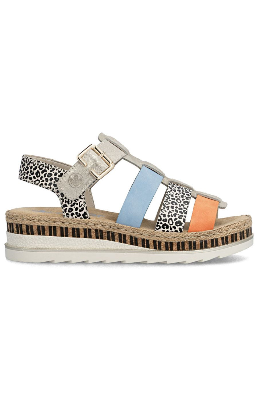 Rieker Multi Coloured Strap Sandal 