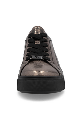 Rieker Patent Trainer in Metallic