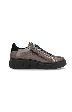 Rieker Patent Trainer in Metallic