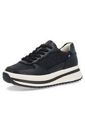 Rieker Platform Lace Up Trainer in Black