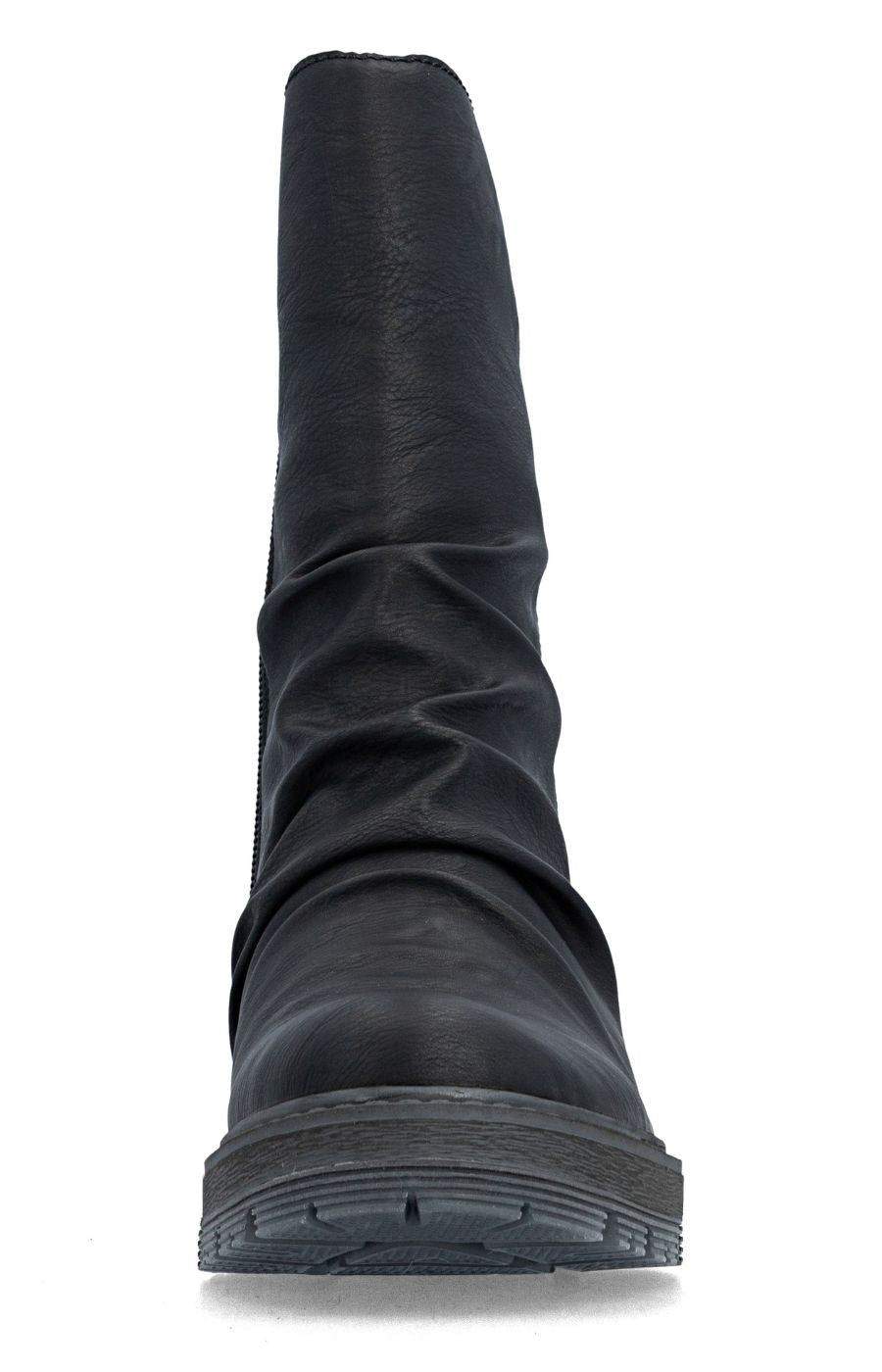 Rieker Ruched Boot in Black 