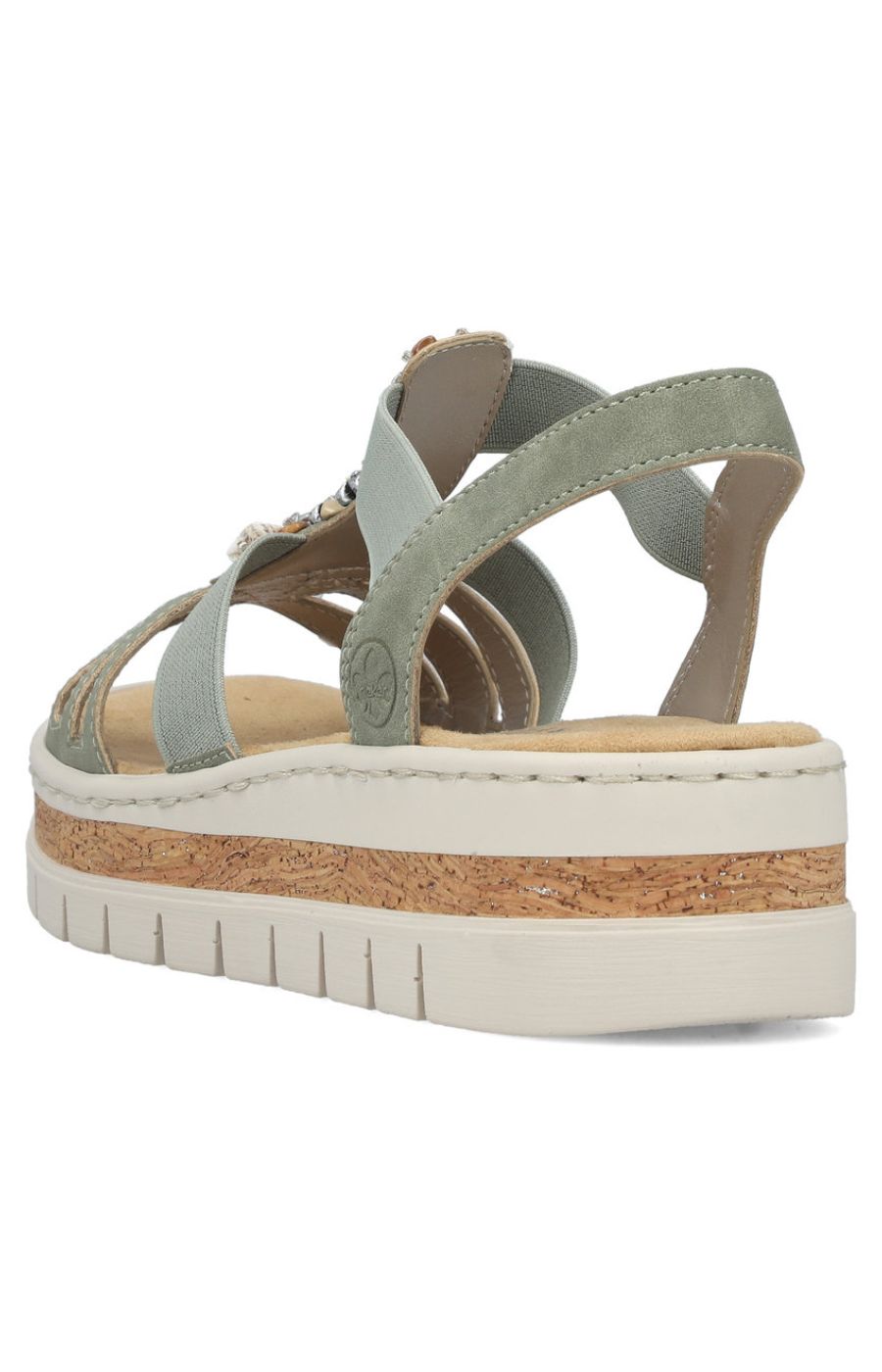 Rieker Seashell Sandal in Khaki 