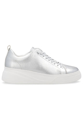 Rieker Silver Trainer with Platform Sole