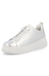 Rieker Silver Trainer with Platform Sole
