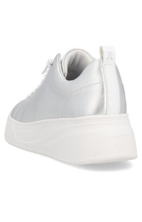 Rieker Silver Trainer with Platform Sole