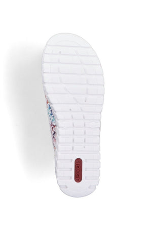 Rieker Slip On Sandal in Multicolour