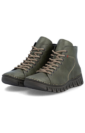 Rieker Stitch Boot in Khaki 