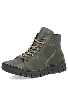 Rieker Stitch Boot in Khaki 