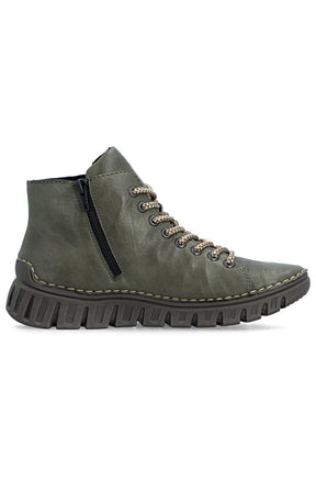 Rieker Stitch Boot in Khaki 