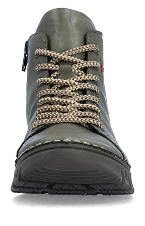 Rieker Stitch Boot in Khaki 