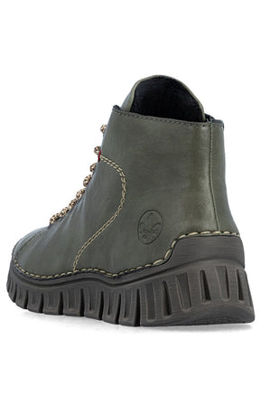 Rieker Stitch Boot in Khaki 