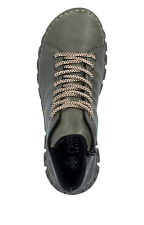 Rieker Stitch Boot in Khaki 