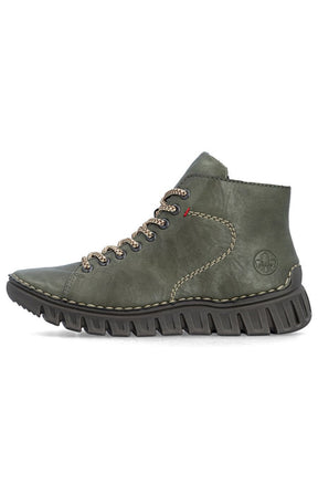 Rieker Stitch Boot in Khaki 