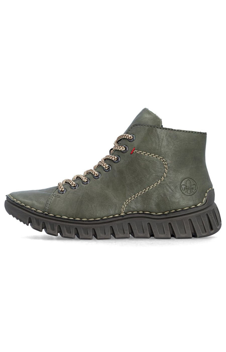Rieker Stitch Boot in Khaki 