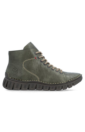 Rieker Stitch Boot in Khaki 