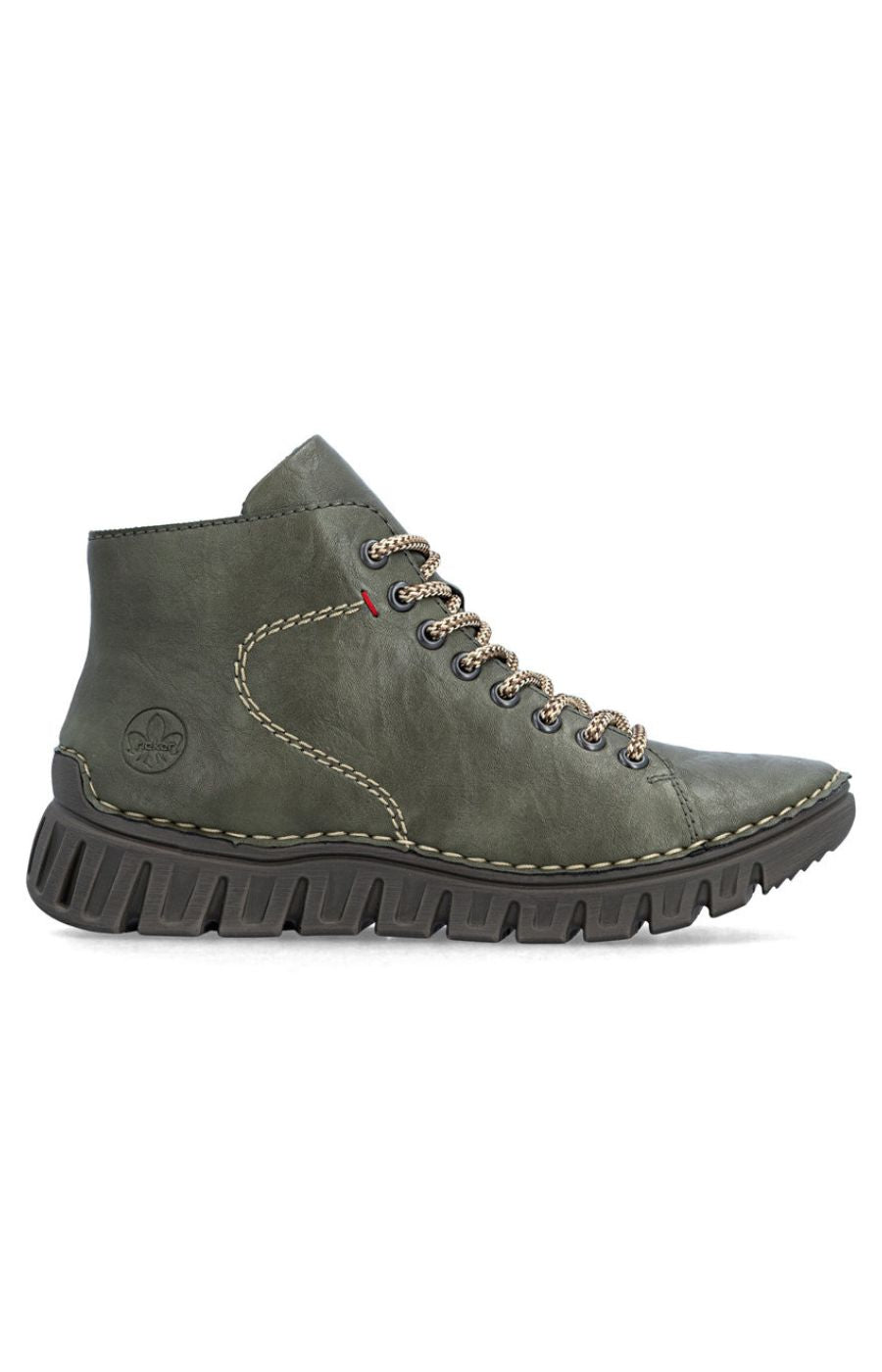 Rieker Stitch Boot in Khaki 