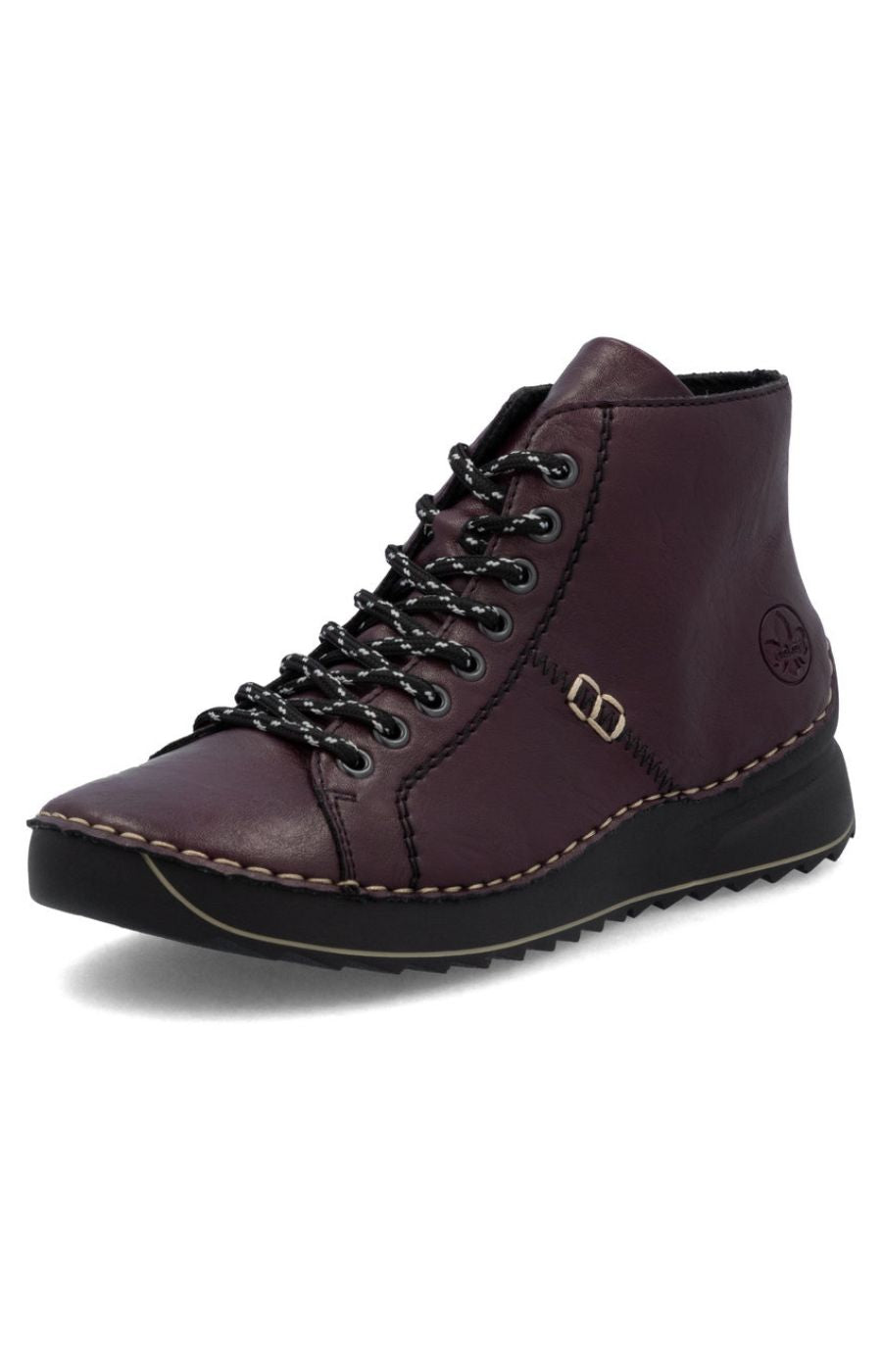 Rieker Stitch Boot in Wine 