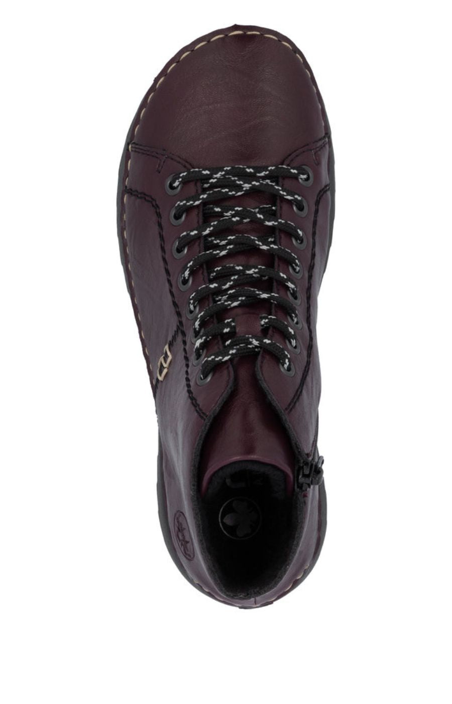 Rieker Stitch Boot in Wine 