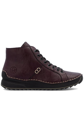 Rieker Stitch Boot in Wine 