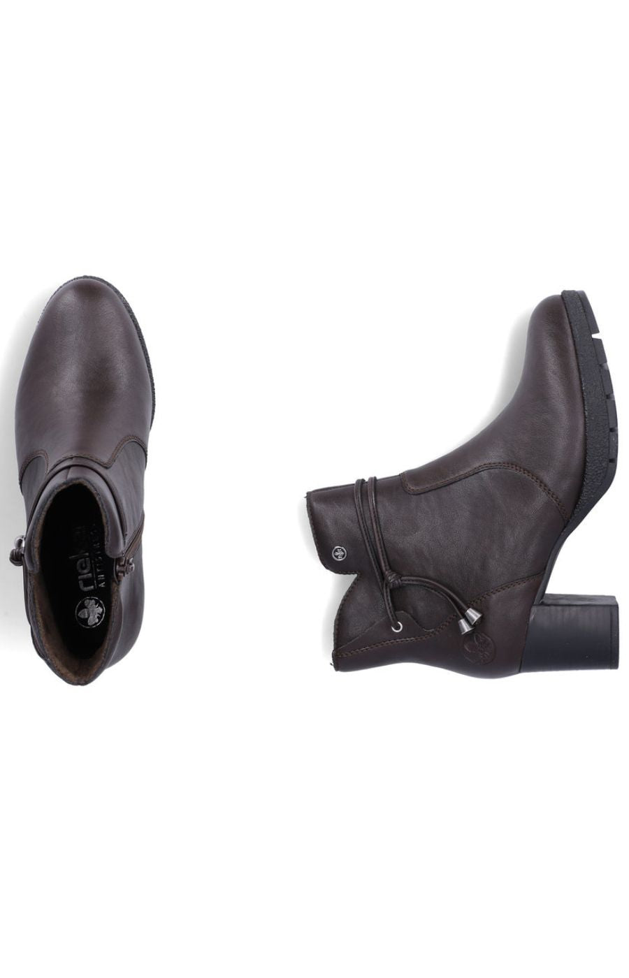 Rieker Tassle Ankle Boot in Brown 