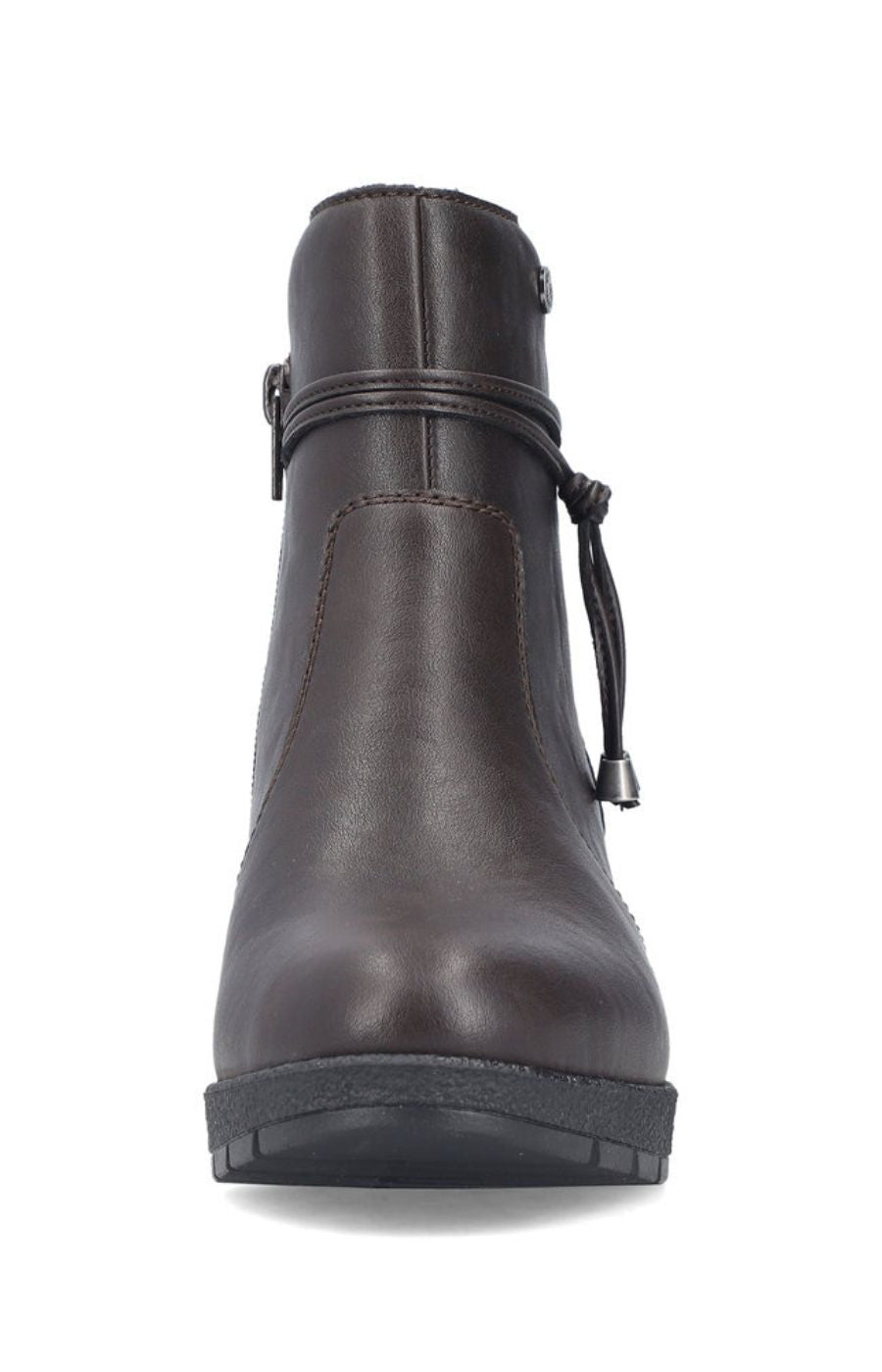 Rieker Tassle Ankle Boot in Brown 