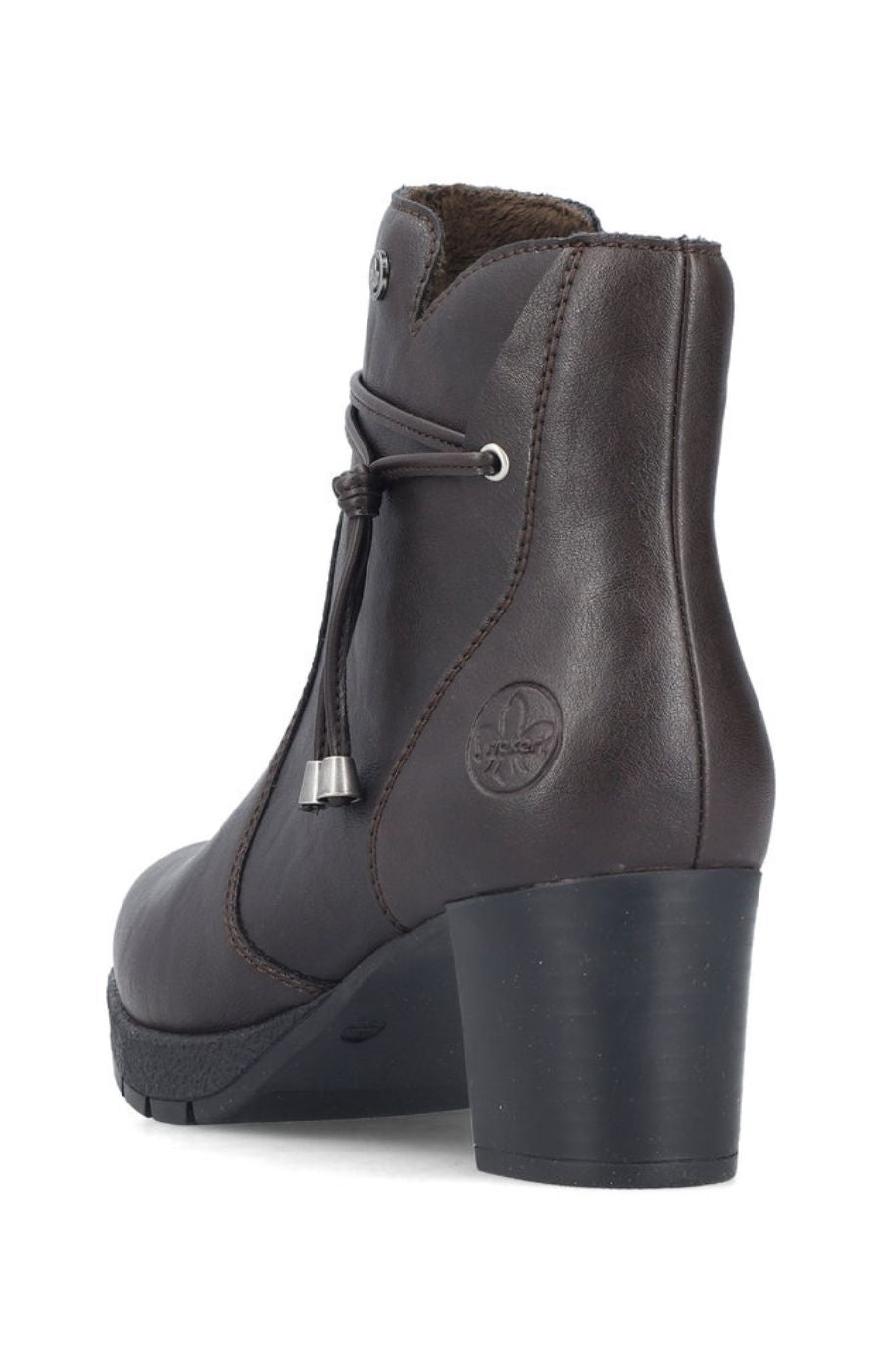 Rieker Tassle Ankle Boot in Brown