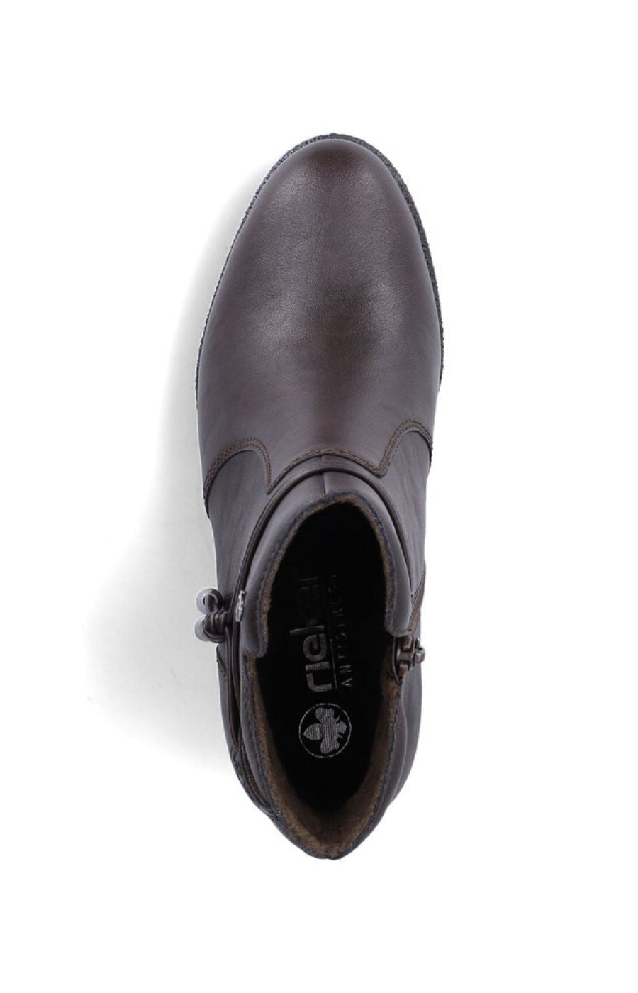 Rieker Tassle Ankle Boot in Brown 