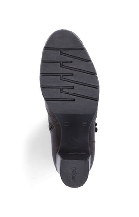 Rieker Tassle Ankle Boot in Brown 