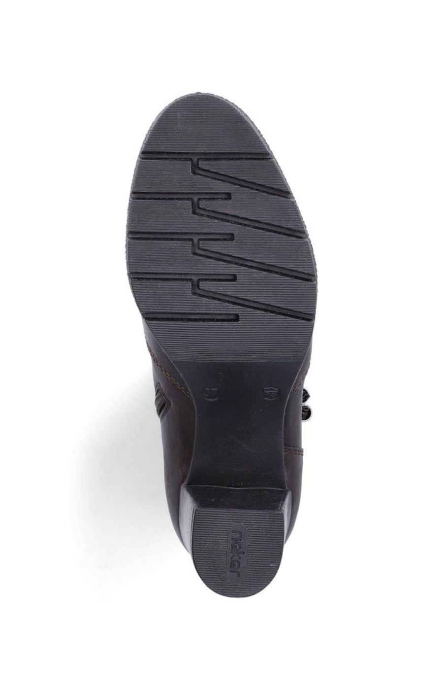 Rieker Tassle Ankle Boot in Brown 
