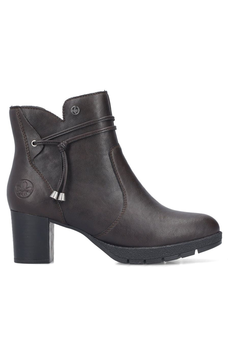 Rieker Tassle Ankle Boot in Brown 