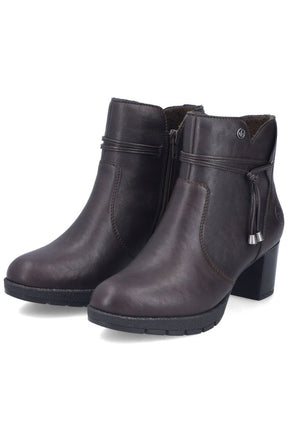 Rieker Tassle Ankle Boot in Brown 