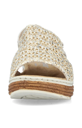 Rieker Woven Sandal in Beige