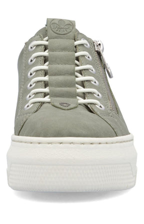 Rieker Zip Trainer in Khaki