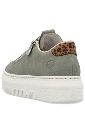 Rieker Zip Trainer in Khaki