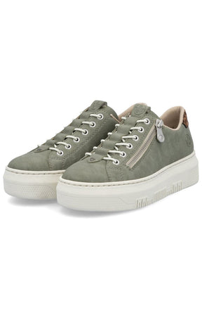 Rieker Zip Trainer in Khaki