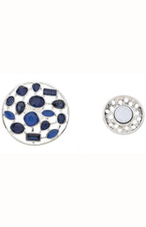 Riley Magnetic Brooch in Blue