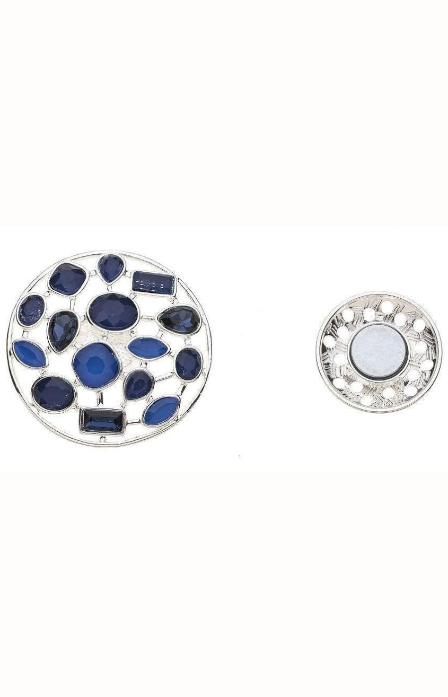 Riley Magnetic Brooch in Blue