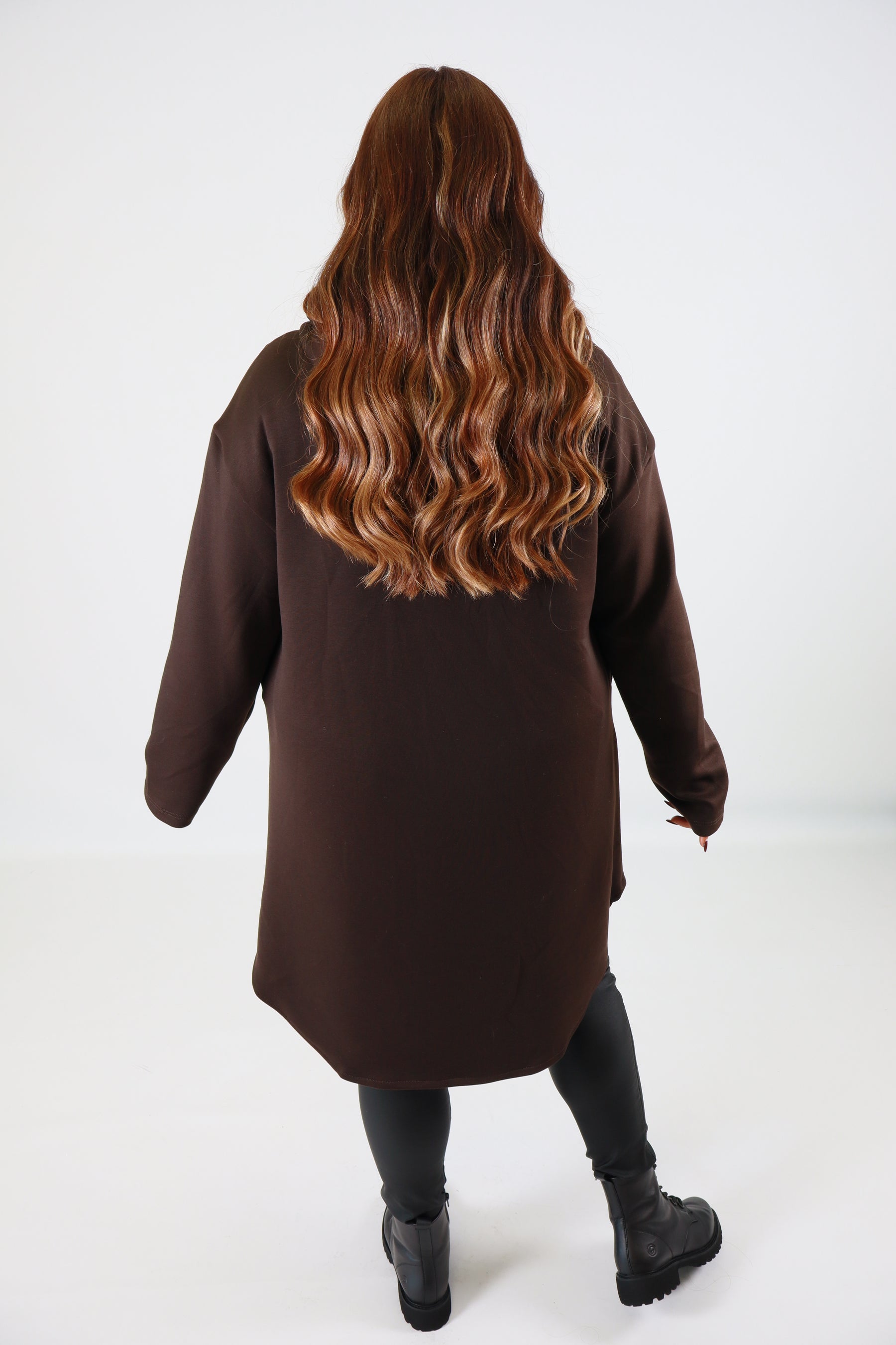 River Longline Jacket in Brown