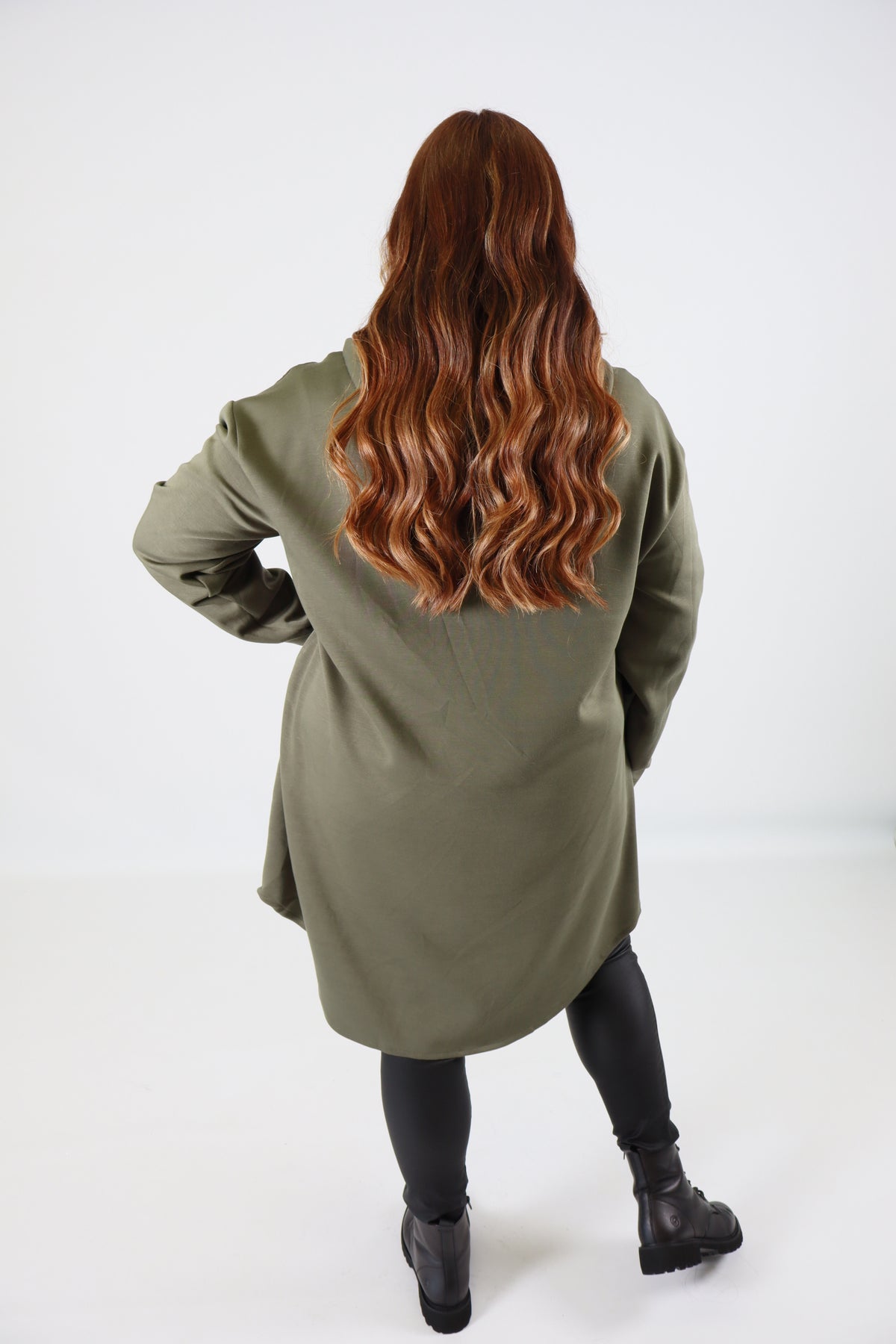 River Longline Jacket in Khaki