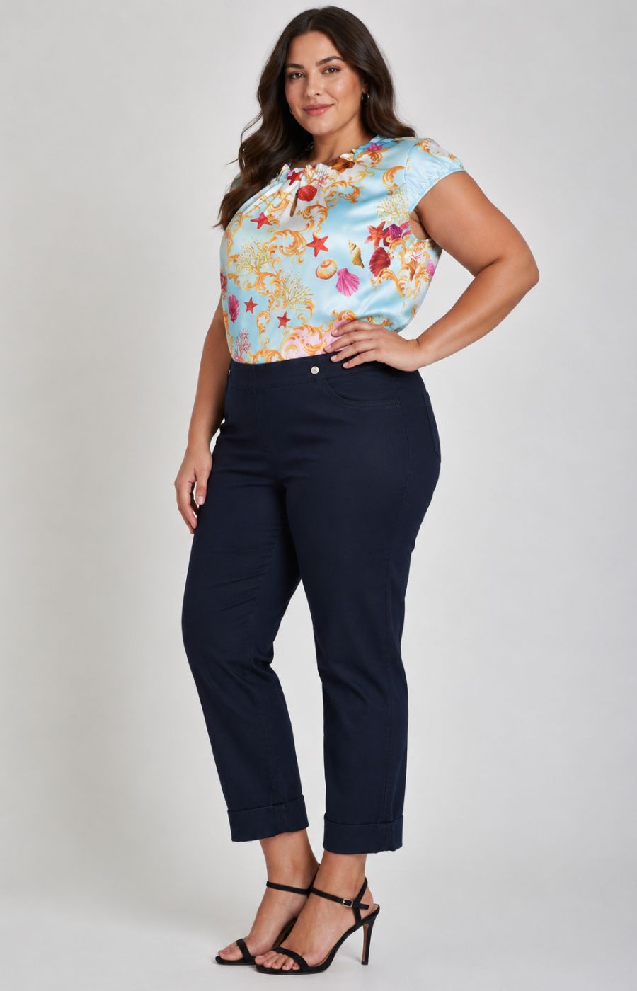 Robell 7/8 jeans Navy 