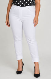 Robell 7/8th Trousers | White 