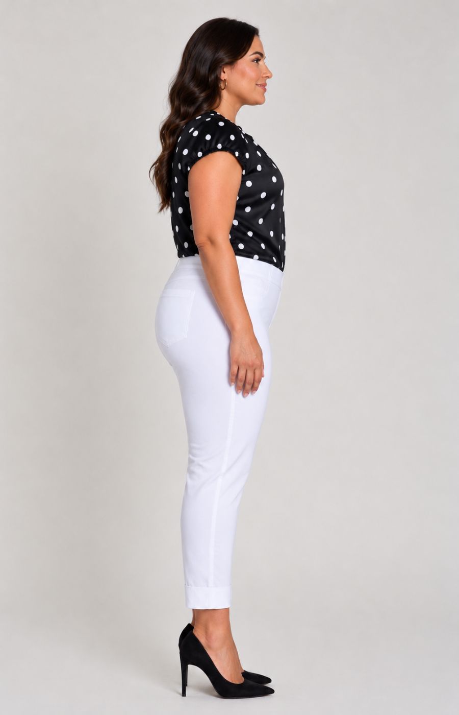 Robell 7/8th Trousers | White 