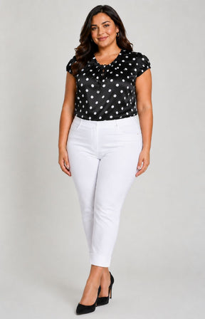 Robell 7/8th Trousers | White 