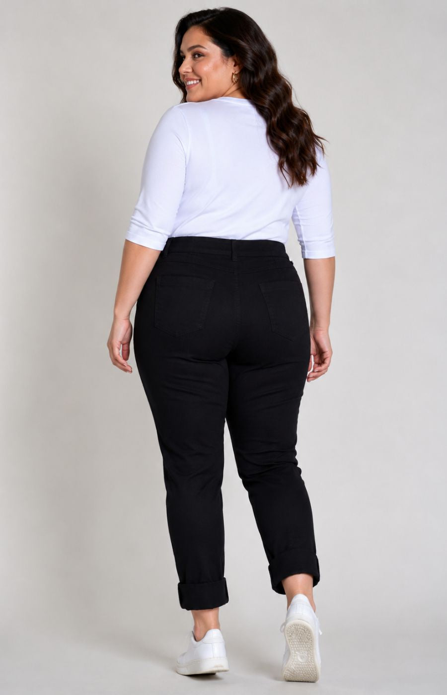 Robell 7/8ths Jeans Black 