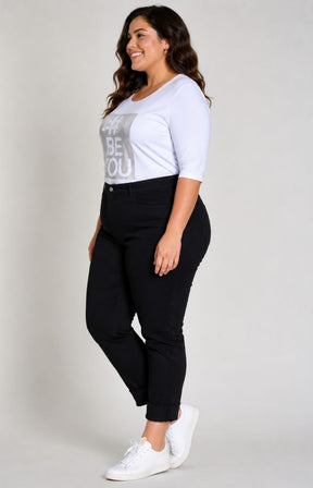 Robell 7/8ths Jeans Black 
