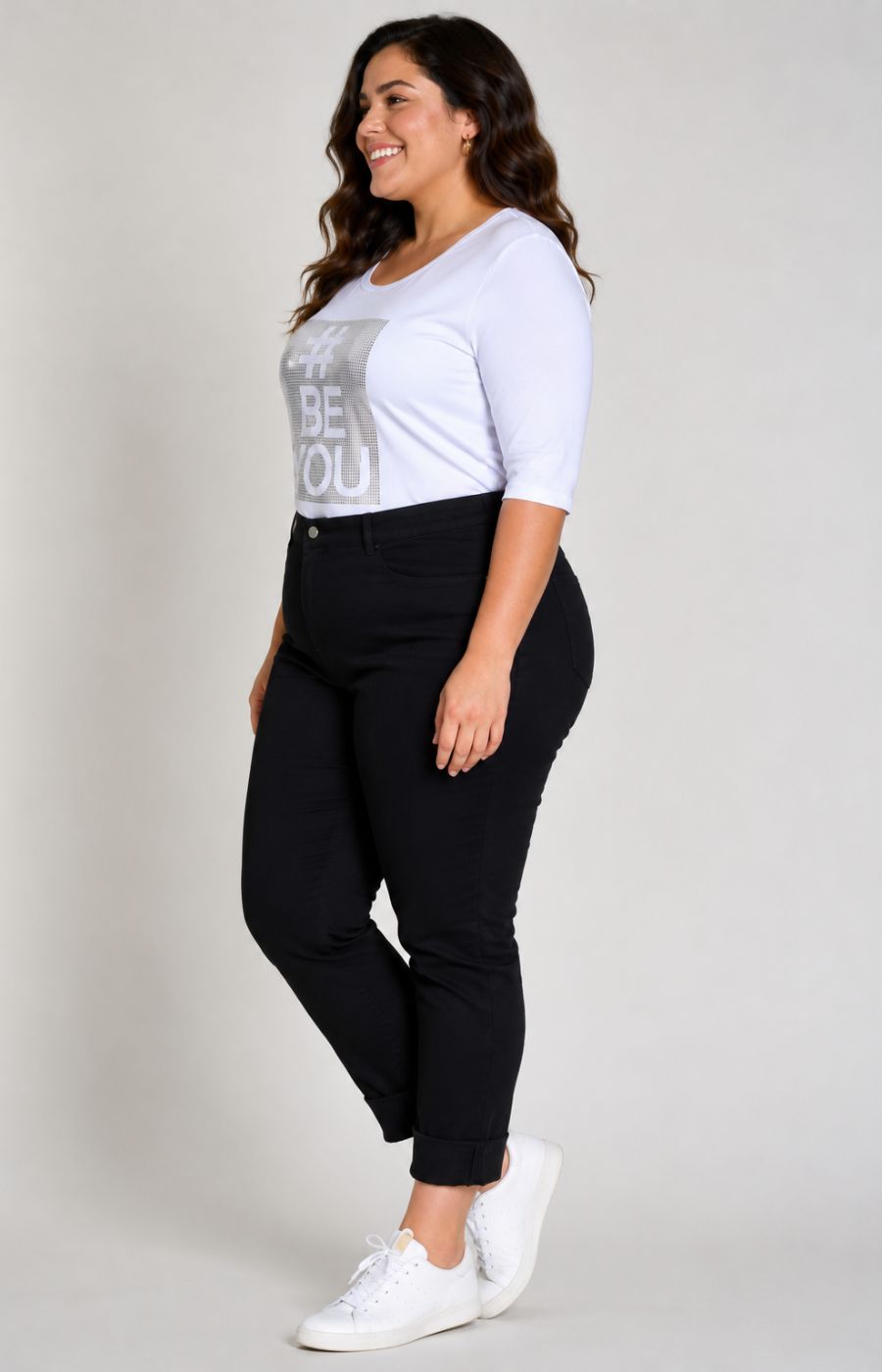 Robell 7/8ths Jeans Black 